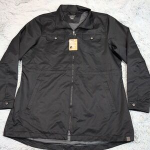 Trimark Jacket Womens 2XL Black Gorpcore Lightweight  Zip‎ Up Vented Pockets New